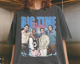 Retro Big Time Rush T-Shirt, Big Time Rush Komfort Farben Shirt, Big Time Rush Retro Grafik-T-Shirt, Big Time Rush Vintage T-Shirt