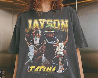 Retro Jayson Tatum T-Shirt, Jayson Tatum Comfort Farben Hemd, Jayson Tatum Retro Grafik-T-Shirt, Jayson Tatum Basketball Vintage T-Shirt