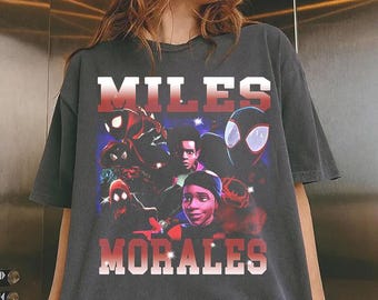 Retro Miles Morales T-Shirt, Miles Morales Comfort Colors Shirt, Miles Morales Retro Graphic Tee, Miles Morales Movie Vintage T-Shirt