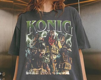 Retro König Geist T-Shirt, Retro König Geist Komfort Farben Shirt, König Geist Retro Grafik T-Shirt, König Geist Spiel Vintage T-Shirt