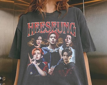 Retro Heeseung Kpop Music T-Shirt, Retro Heeseung Comfort Colors Shirt, Heeseung Kpop Fan Graphic Tee, Heeseung Music Kpop Vintage T-Shirt