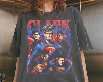 Retro Clark Kent Superman-T-Shirt, Clark Kent Comfort Farben Hemd, Clark Kent Retro-Grafik-T-Shirt, Clark Kent Vintage-T-Shirt
