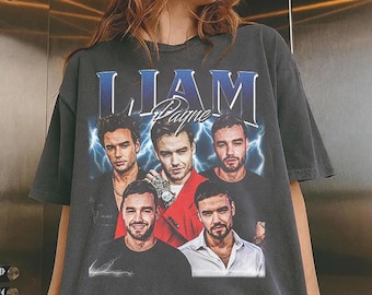 Retro Liam Payne T-Shirt, Retro Liam Payne Comfort Farben Hemd, Liam Payne Retro Grafik-T-Shirt, Liam Payne Vintage T-Shirt