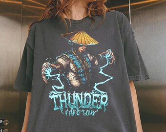 Retro Thunder Take You T-Shirt, Mortal Kombat Comfort Colors Shirt, Mortal Kombat Retro Graphic Tee, Mortal Kombat Game Vintage T-Shirt