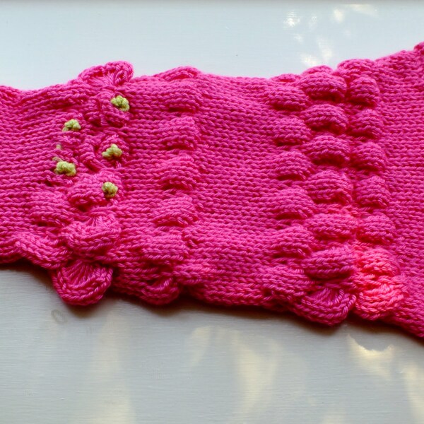 Dog Sweater Hand Knit Princess  Medium 14 inches long