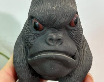 Purple Clay Tea Pet Cute orangutan, Yixing zisha purple clay Underworld fierce Fat  statue animal, tea pet teapot creative table decor