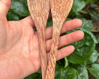 Consigue 1 cuchara de madera maciza natural tallada a mano, cucharas de mantequilla, cucharillas de té de madera tallada, regalos de Navidad, cucharas de cubertería