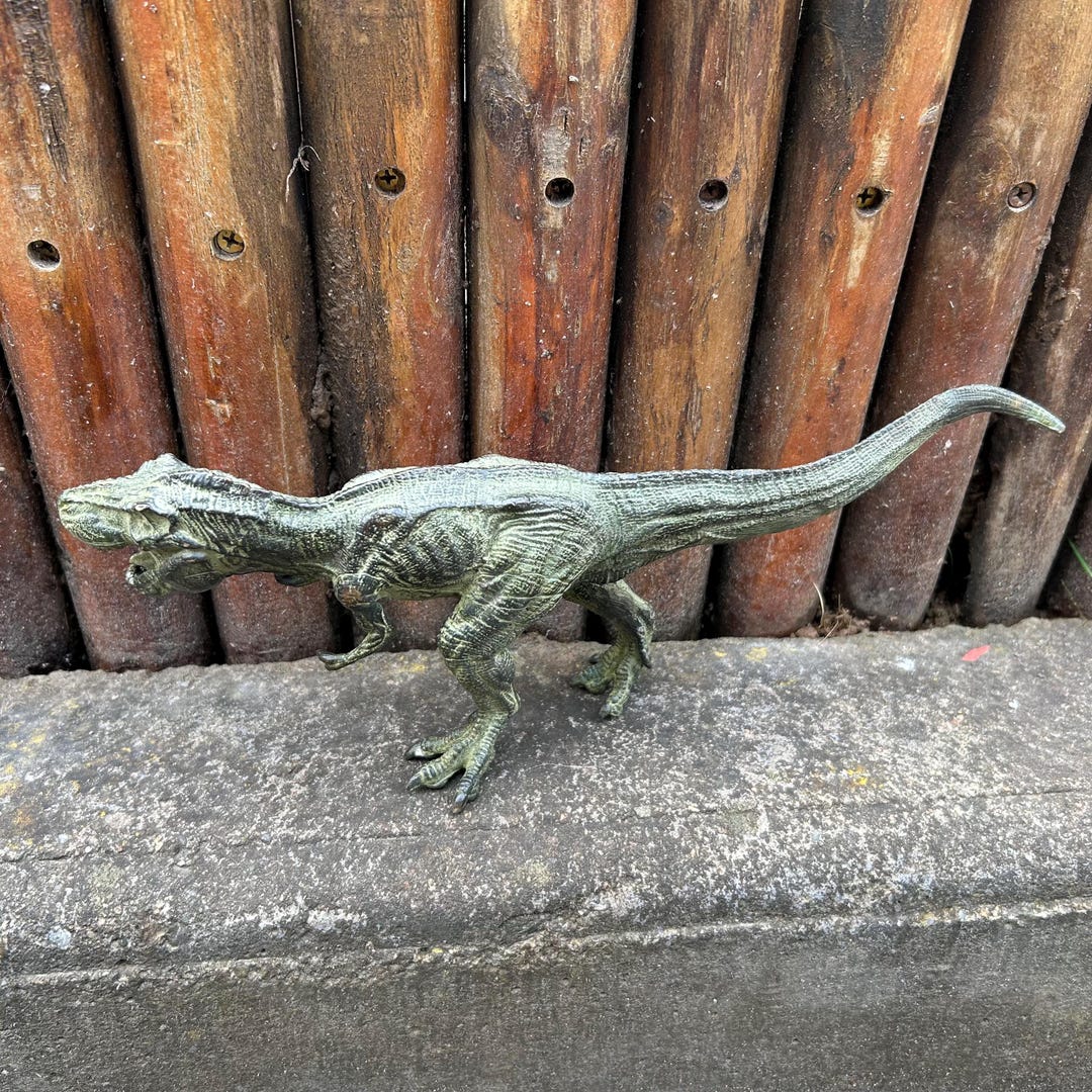 Copper Raptor Vintage Brass Dinosaur Figurine, Handmade Copper Raptor Statue ...