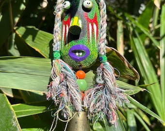 Campanas de viento de madera hechas a mano, campanillas melódicas, campanillas de bambú, sanación con sonido, campanillas de viento, terapia de sonido, campanillas de viento de bambú, campanillas de viento ls209