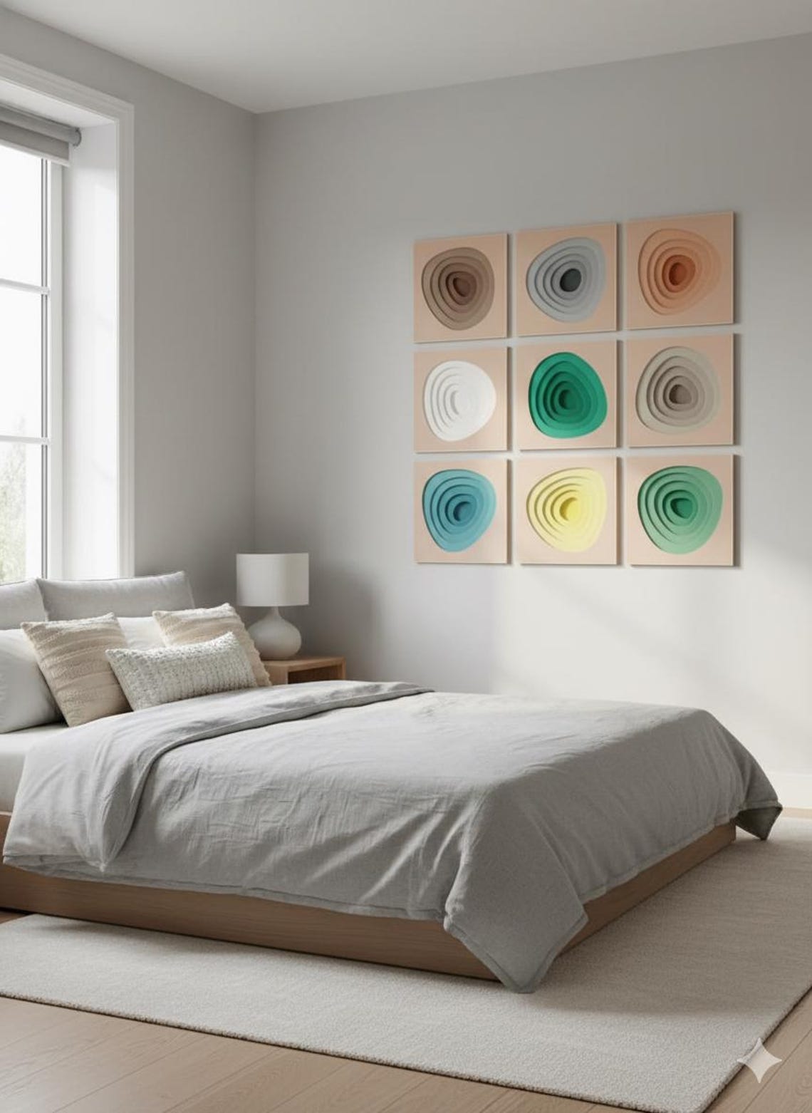 Fresh Look at Modern Textured Wood Art Geographic Pattern Layers