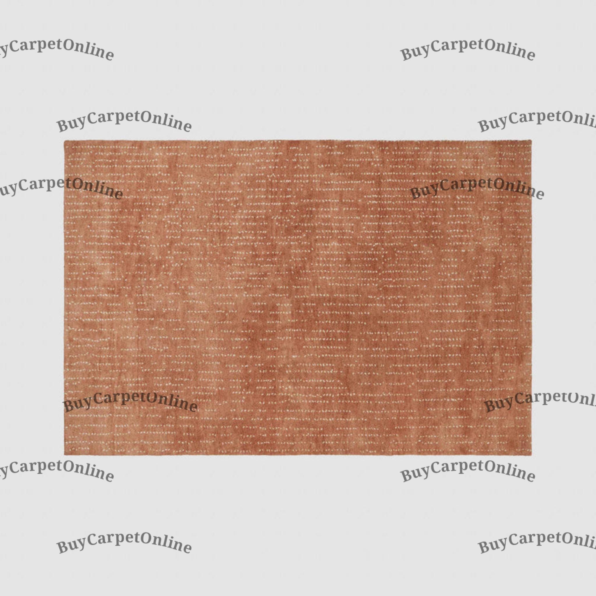Rust 8x10 Rug Atashi Rust 8x10 Hand Knotted Area Rug Woolen for Living Room Rug ...