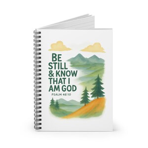 Inspirational Spiral Notebook: Nature Design Prayer Journal