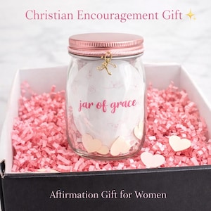 Christian Affirmation Jar Gift | Encouragement for Women