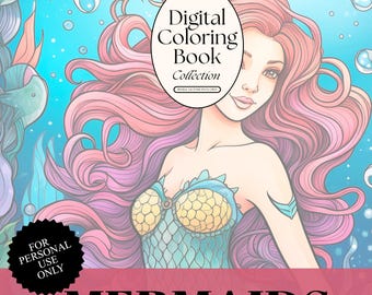 Målarbok för sjöjungfrur: 27 fantasihavsmönster för vuxna (PDF-nedladdning)
