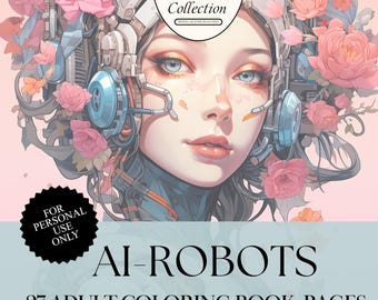 AI Robot Coloring Book: 27 Sci-Fi Printable Pages (PDF Download)