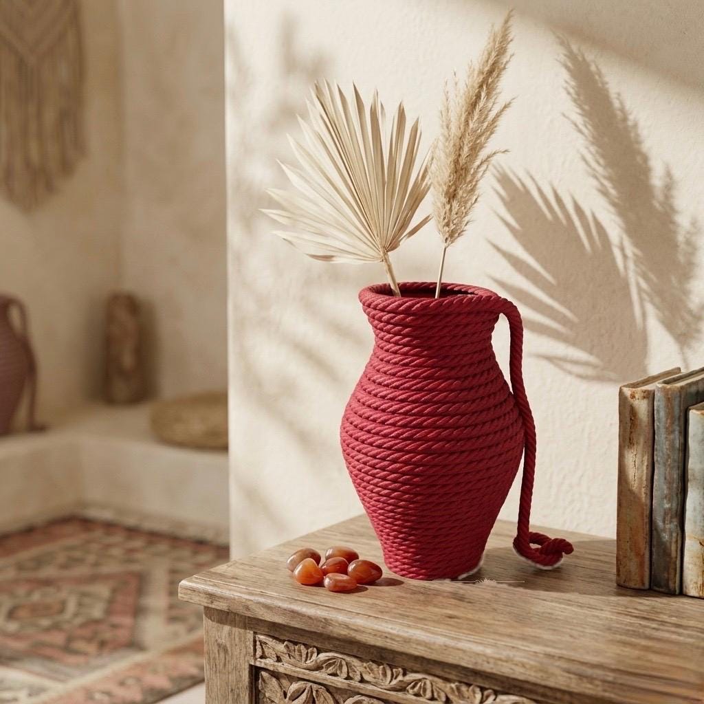Rope Vase - Etsy