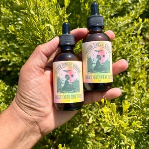 Non-Alcoholic Milky Oat Vinegar with glycerite for nervous system support
