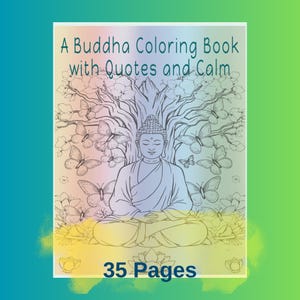 Buddha Coloring Pages Book, Buddha Art, Mindful Coloring