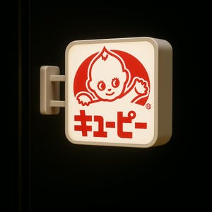 Kewpie Mayo Lightbox Magnet | Iconic Japanese Minimalist Design | NEW Release Fan Made