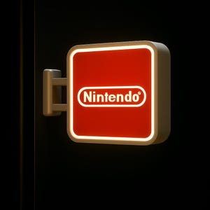Nintendo Lightbox Magnet | Iconic Japanese Gaming Logo | NEW Release Tokyo Collectible