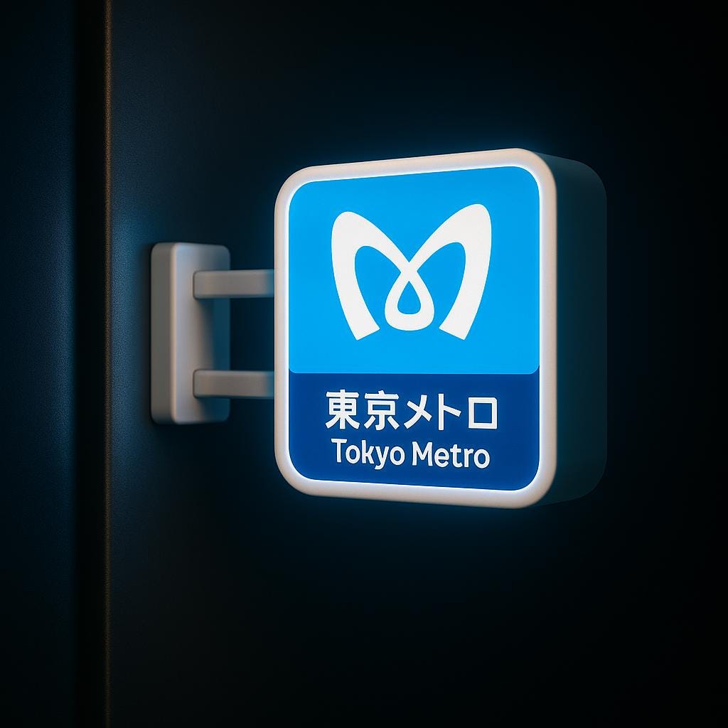Tokyo Metro Fridge Magnet – LED Light up Subway Sign, Glowing Japan Metro  Mini Lightbox, Cute Japanese Train Station Decor - Etsy Israel, image size:1024x1024