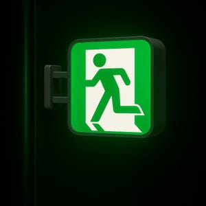 Japanese Emergency Exit Lightbox Magnet | Running Man Sign | NEW Release Tokyo Design Icon