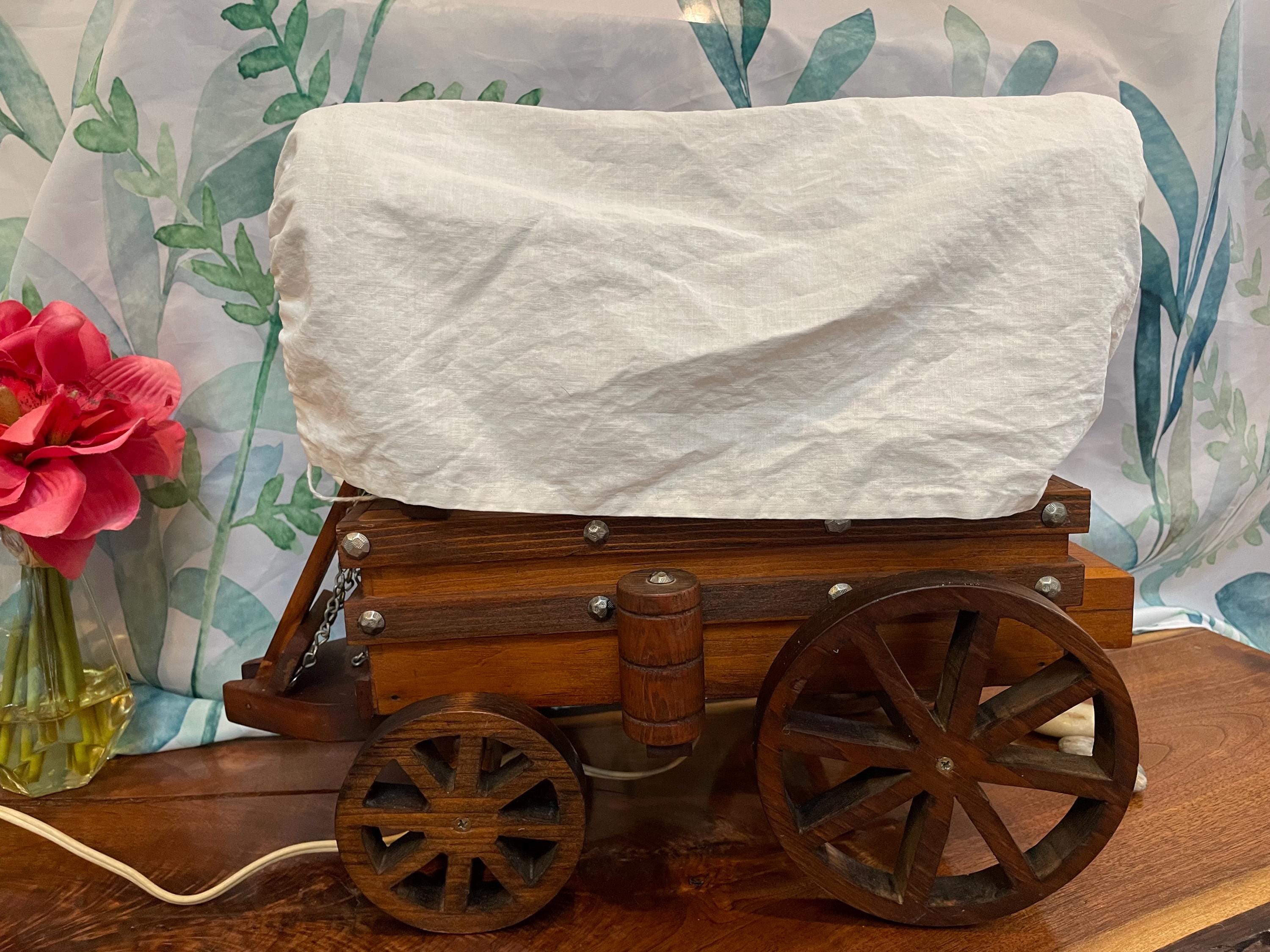 1950s Mid Century Covered Wagon Lamp | Western Americana TV Light ...