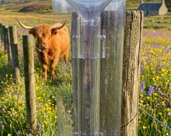 Vintage Precision Rain Gauge New in Box, Productive Alternatives 11” All Weather Storm Tracker, Unique Practical Backyard Garden Gift
