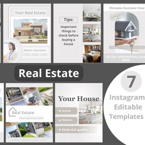 Realtor Instagram Post Editable Templates Canva