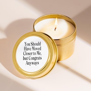 Going Away Candle Sentimental Moving Gift for Friend Coworker Small Farewell Present for Long Distance Relocation Gift Box Idea N1525