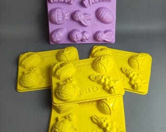 Jello Jell-O Jigglers Molds. Easter Egg Celebrate Spring Happy Easter Rabbit Lot