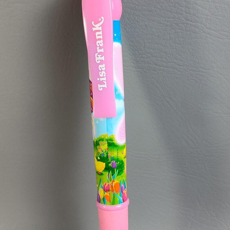 Vtg Lisa Frank Nalani Jumbo Easter Pen 11" Hawaiian Fairy Girl Egg Basket Chicks image 4