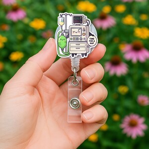 Ventilator Badge Reel: Anesthesia Nurse Gift, Medical ID Holder