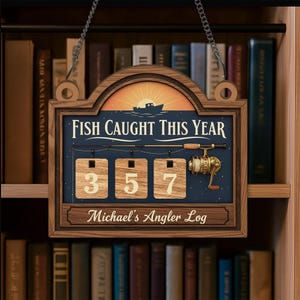 Tablero de seguimiento personalizado - Exhibidor de números de madera personalizado