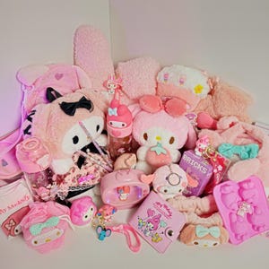 My Melody Mystery Gift Box, Adorable Personalized Surprise Set, Premium Basket Cute Kawaii Plushies, Stationery, School Supplies Accessories
