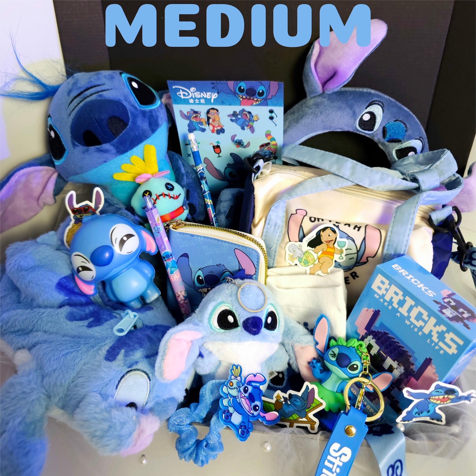 Stitch Personalized Mystery Gift Box, Adorable Blue Alien Surprise Box ...