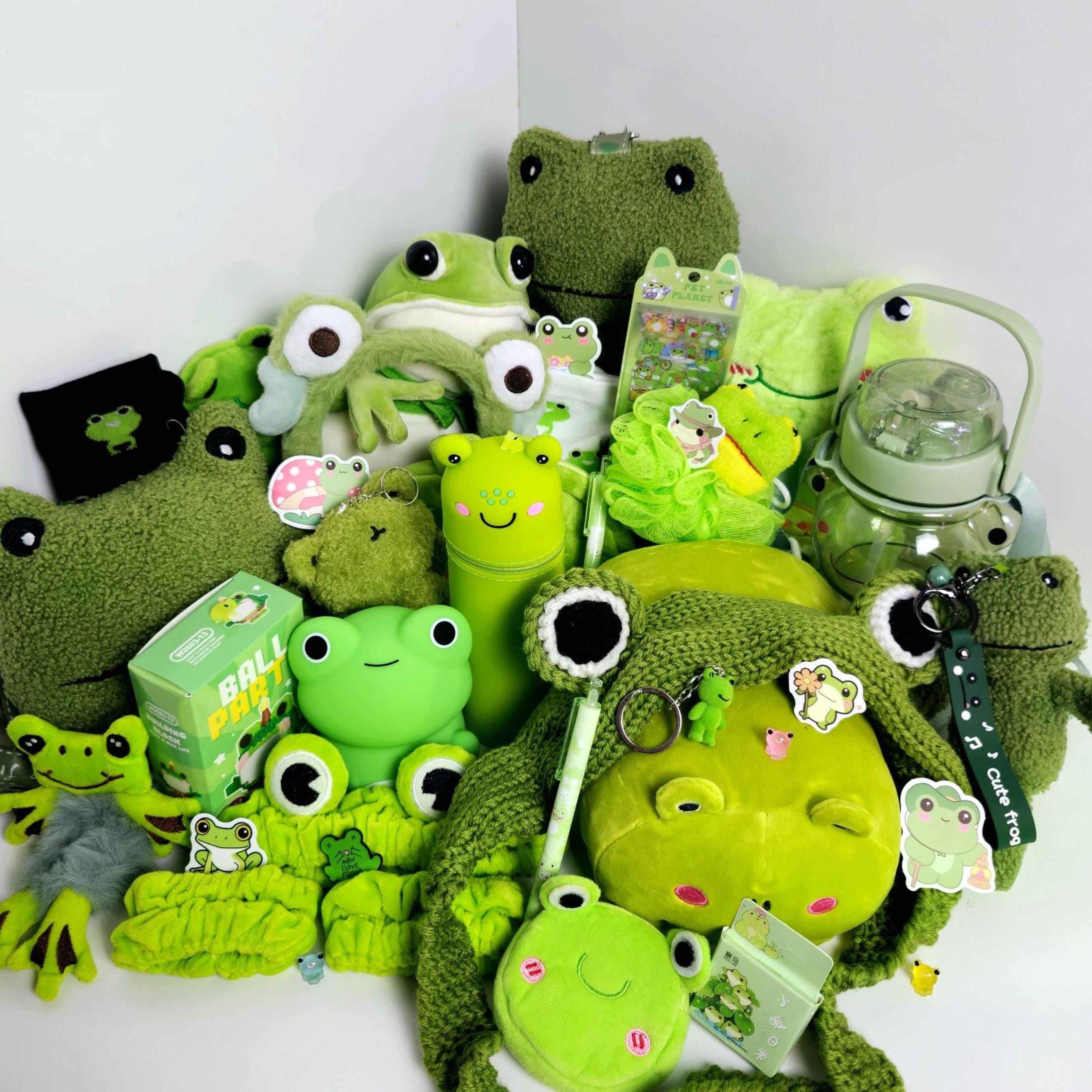 Frog Personalized Mystery Gift Box, Adorable Green Animal Plushies