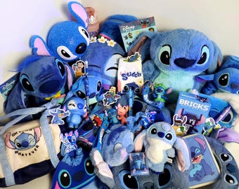Stitch Personalized Mystery Gift Box, Adorable Blue Alien Surprise Box, Cute Kawaii Plushies, Stationery, School Supplies Accessories & More