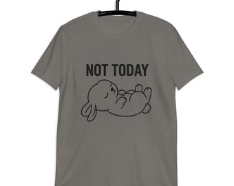 Sleeping Bunny T-Shirt • Lazy Day Minimalist Graphic Tee