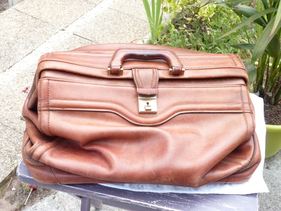 vintage leather luggage for sale