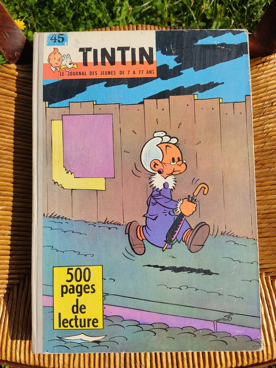 TINTIN Le Journal Des Jeunes De 7 à 77 Ans Album 45 Recueil Du Journal  Tintin 1960 Collectible Rare 500 Pages De Lecture BD 