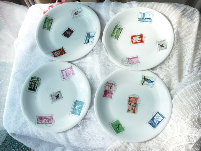 Stamps Pattern Porcelain Singer Limoges France Vintage Finds Table