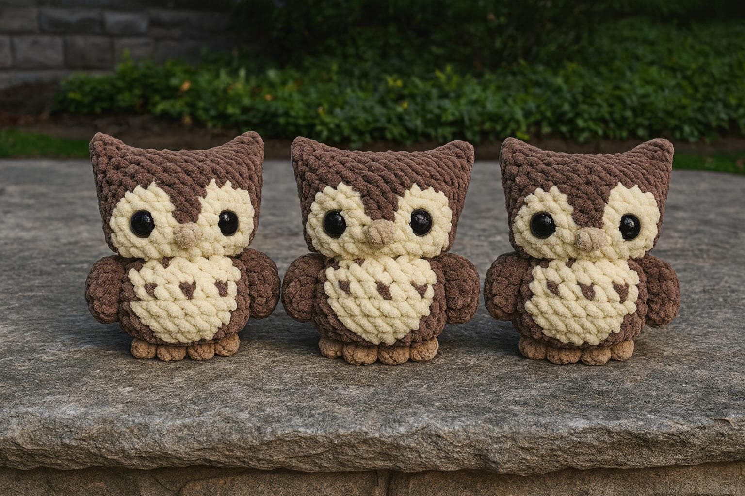 Chubby Owl Crochet Pattern PDF, Cute Forest Amigurumi Bird Toy, Easy DIY Crochet Animal Plush, Handm