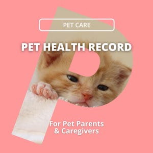 Pet Health Record Printable: Vaccination & Vet Tracker (Instant Download)