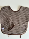 Long sleeve bib - Vintage style waffle fabric - Available in 3 sizes product logo