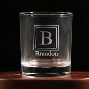 Personalised 11oz Whiskey Glass Engraved Custom Glassware Personalized Glass for Whiskey Drink Birthday Gift Wedding Gift for Him or Her