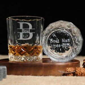 Groomsman 11oz Whiskey Glass, Engraved Old Fashion, Groomsmen Gift Idea, Personalized Groomsman - Best Man Gift, Wedding Shot Glasses