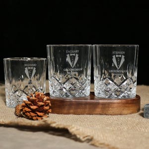 Groomsman 11oz Whiskey Glass, Engraved Old Fashion, Groomsmen Gift Idea, Personalized Groomsman - Best Man Gift, Wedding Shot Glasses