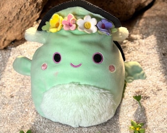 Handgemaakte pluche Flora the Flower Fairy-krijttas – Uniek klimcadeau