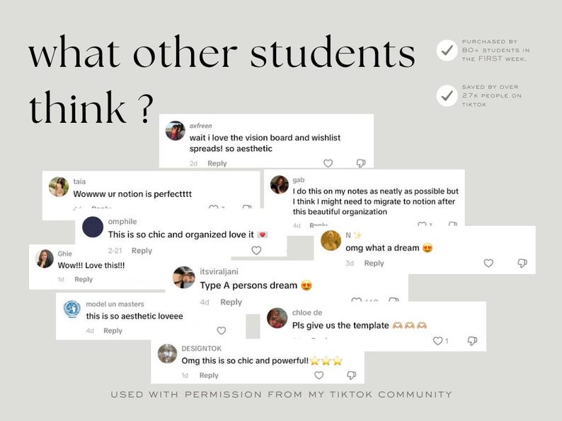 Planificador estudiantil Notion, todo en uno, panel de vida académica, plantilla estética imagen 10